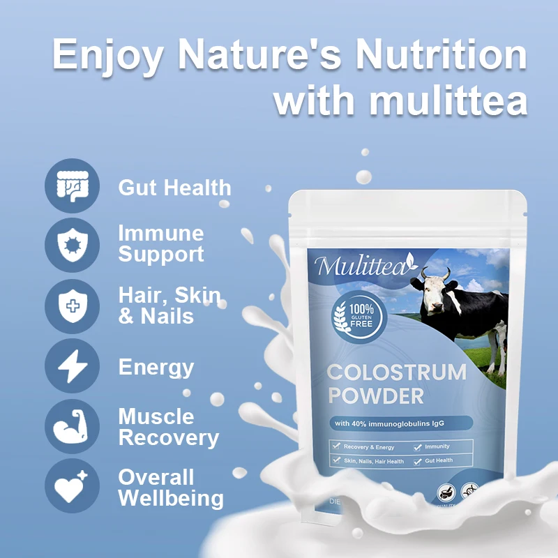 Mulitea Highly Pure Colostrum Supplement is Suitable for Intestinal Health Immune Support Muscle Recovery and Health