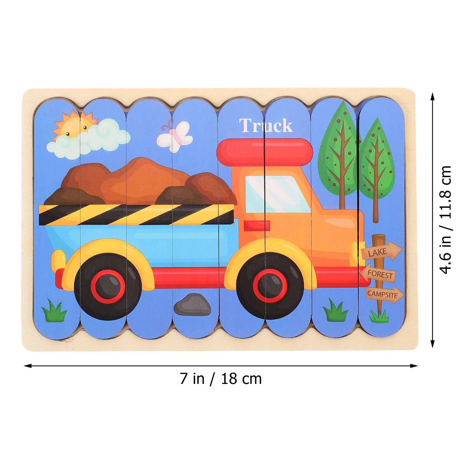 1 مجموعة 1 مجموعة عصا خشبية تعليمية للتعرف على الشكل مطابقة كتلة اللعب المعرفي