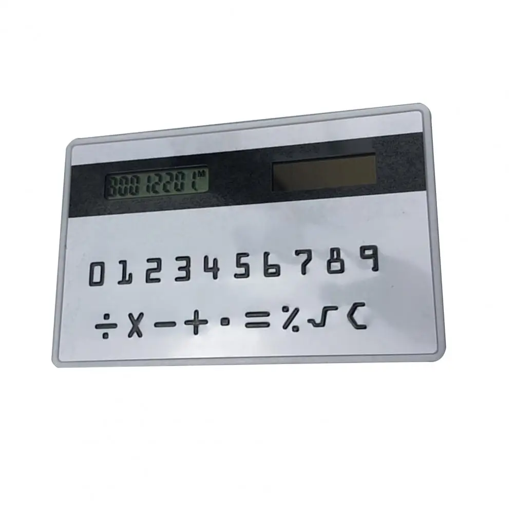 Estudante Calculadora Solar Criativa Tela LCD 8-Digit Display Científico Bolso Mini Calculadora Escola Material de Escritório