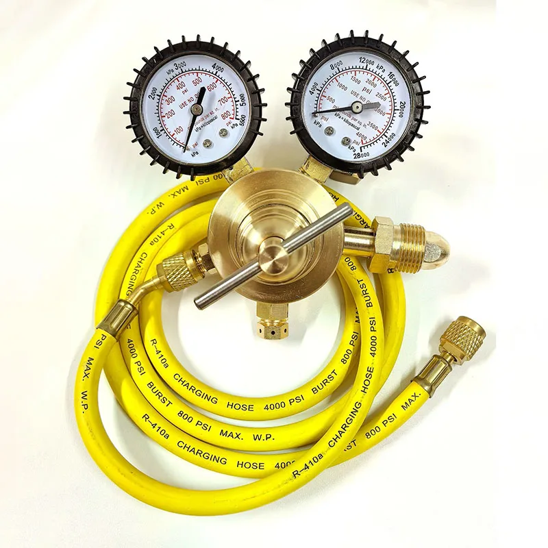 All-Copper High-Pressure Nitrogen Meter Set Pressure Reducing Pressure Gauge Gas Meter Valve Pressure Reducing Valve