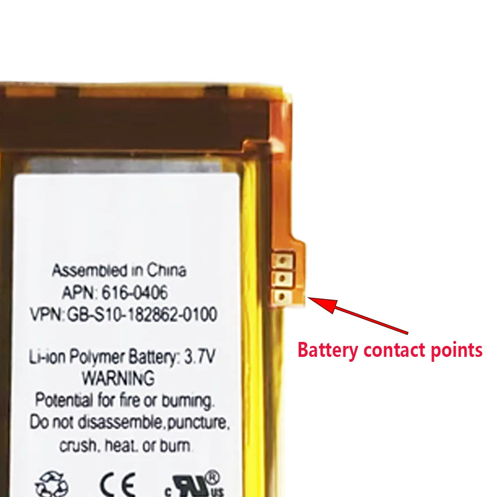 616-0406 Ersatzakku für iPod Nano4, Nano 4 Akku für iPod Nano4 4G 4. Generation MP3-Akkus – Detail 4