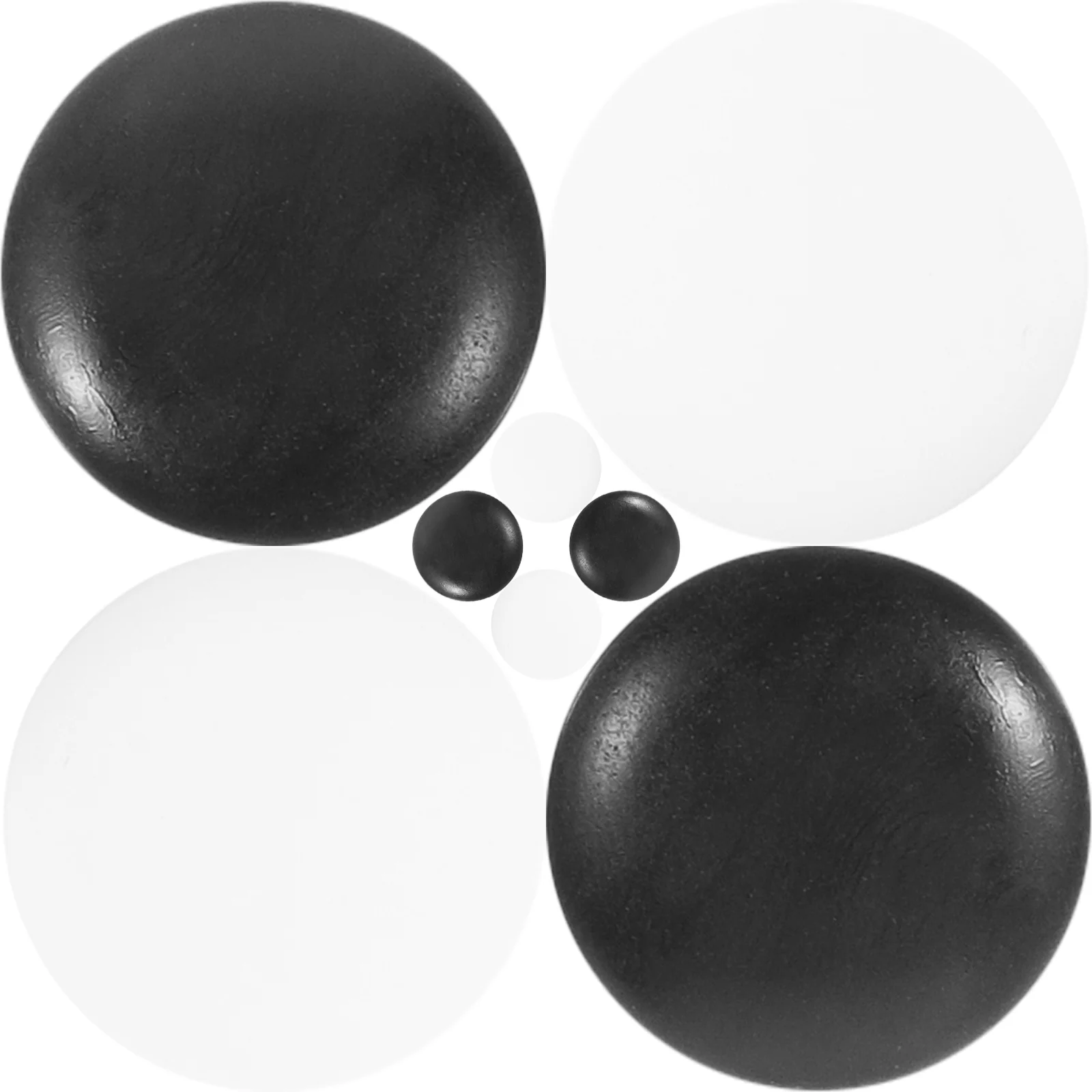 360 Stück Standard-Go-Stücke aus Harzmaterial, beständig gegen Stürze, lose Melamin-Schachstein-Moving-Perlen, flache Perlen