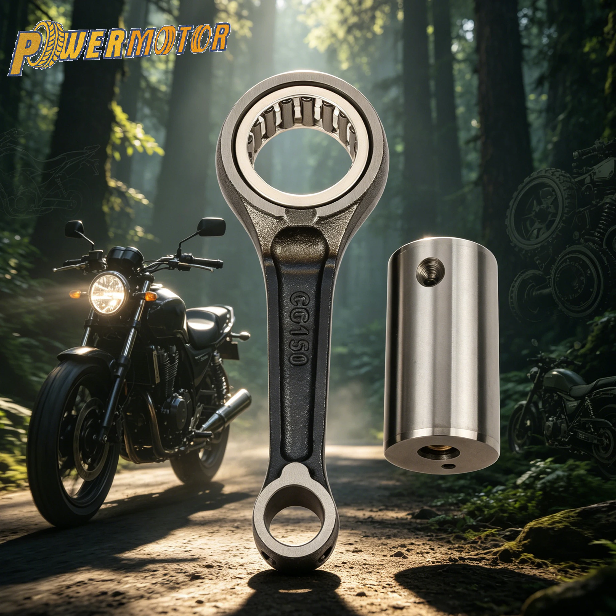 Kit de biela y cigüeñal para motocicleta Honda CG125 200 CB125 150 XR150L 150cc 250cc, piezas de repuesto para motor de calle