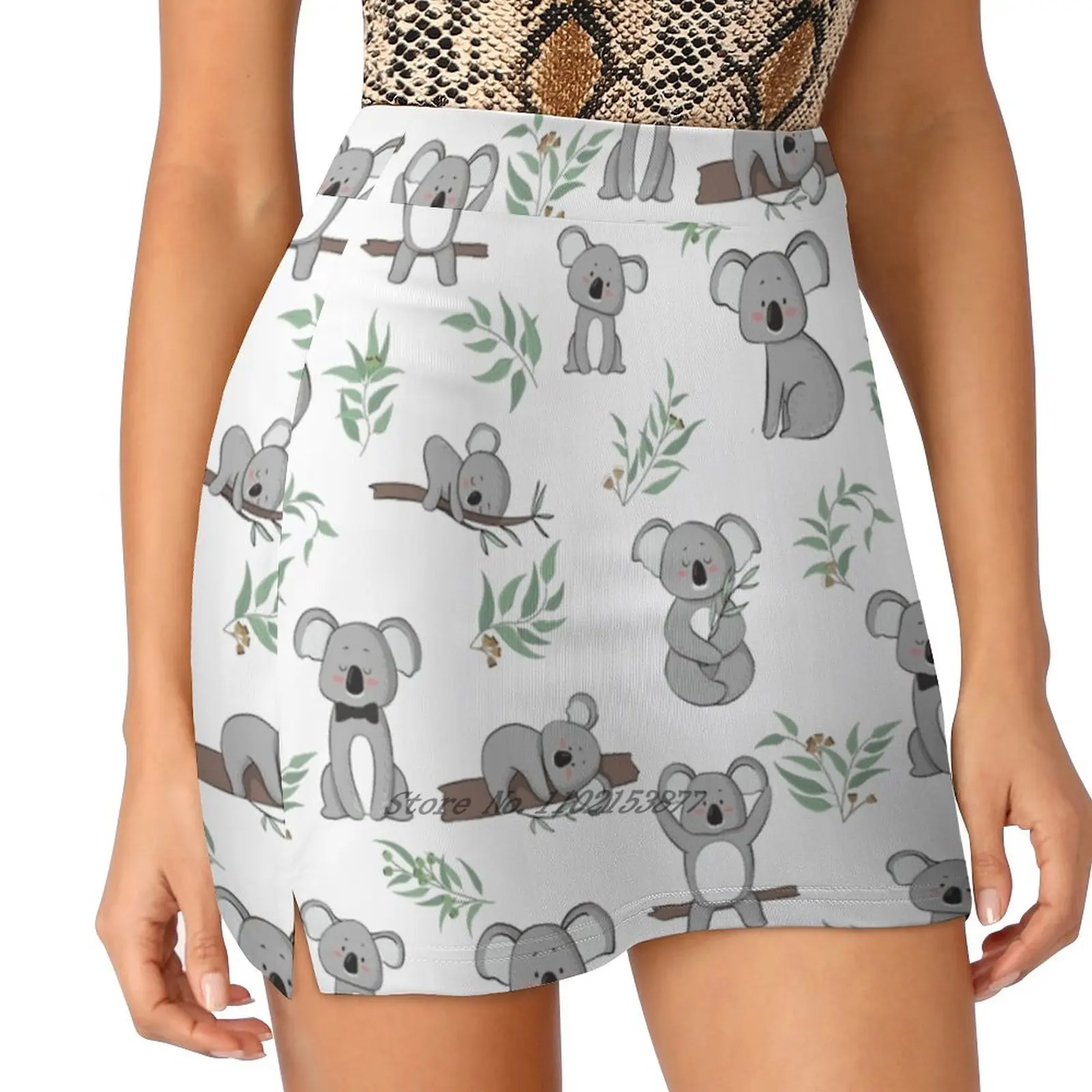 

Australian Koalas Women's Fashion Sporting Skirt With Pockets Tennis Golf Running Skirts Australian Koala Animal Wildlife