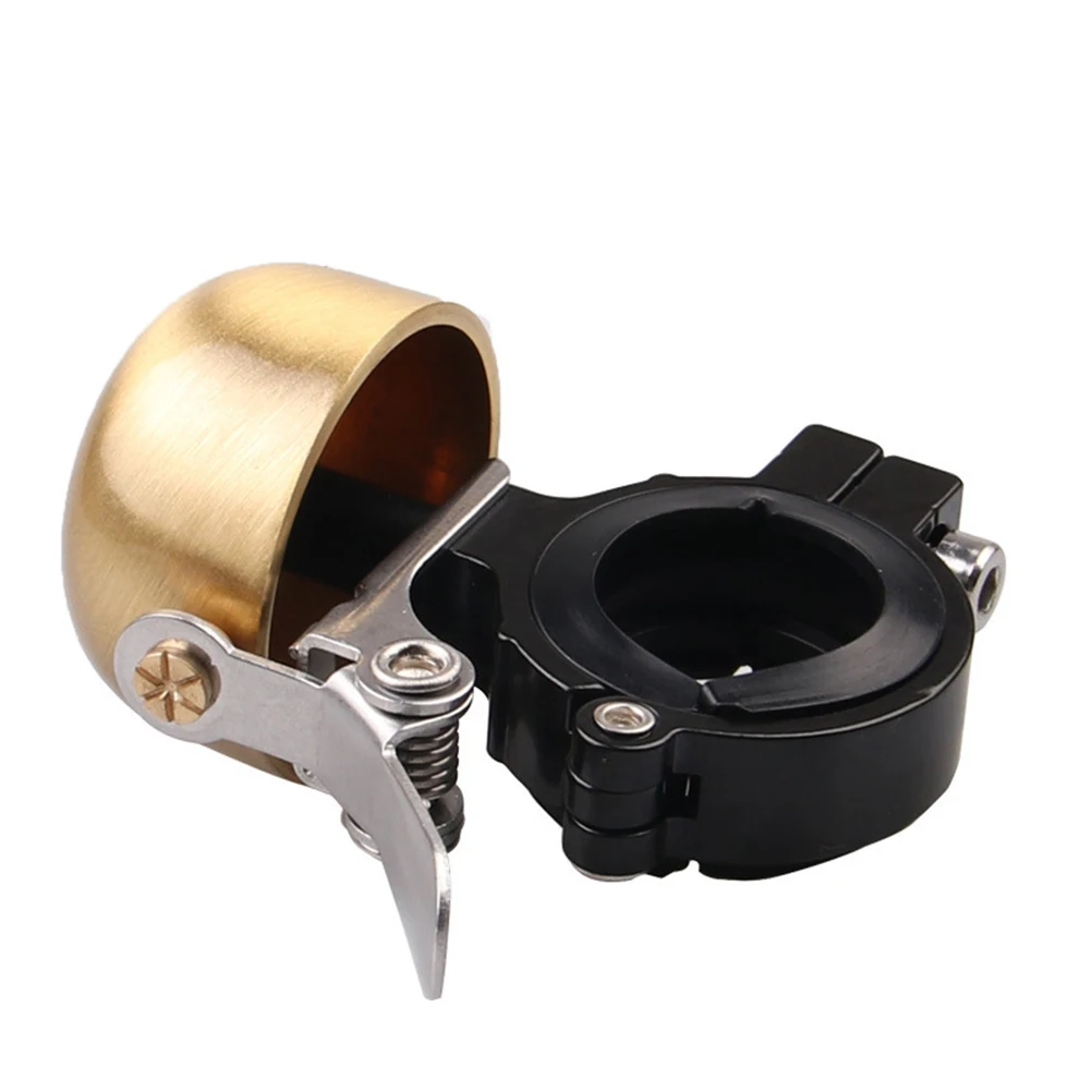 

Bicycle Copper Bell Clear Sound Loud Ring Brass Golden Bike Accessories for Standard Mountain Road Folding Bicycles Anti
