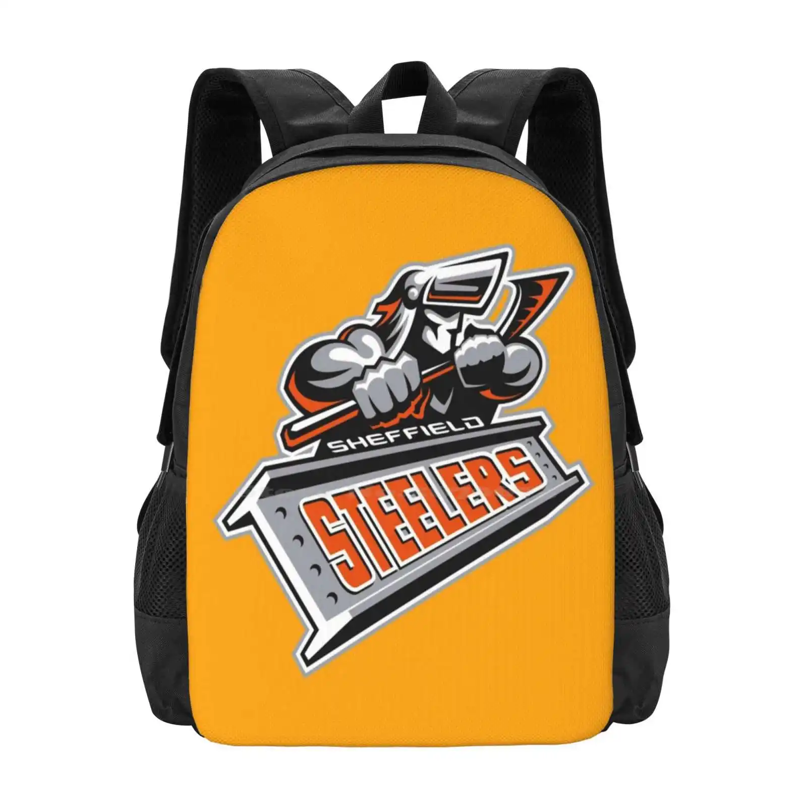 Sheffield Steelers Ijshockey Tiener Student Rugzak Patroon Tassen Sheffield Steelers Logo Sheffield Steelers Fans