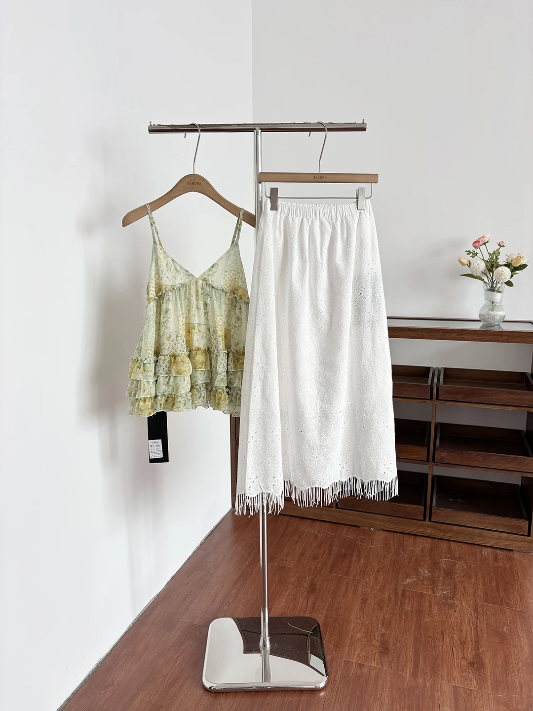 

Elegant Simple Casual Mid-Length Skirt High Waist A-Line Summer 2026 Women's Fashion Design Versatile Polyester Fiber
