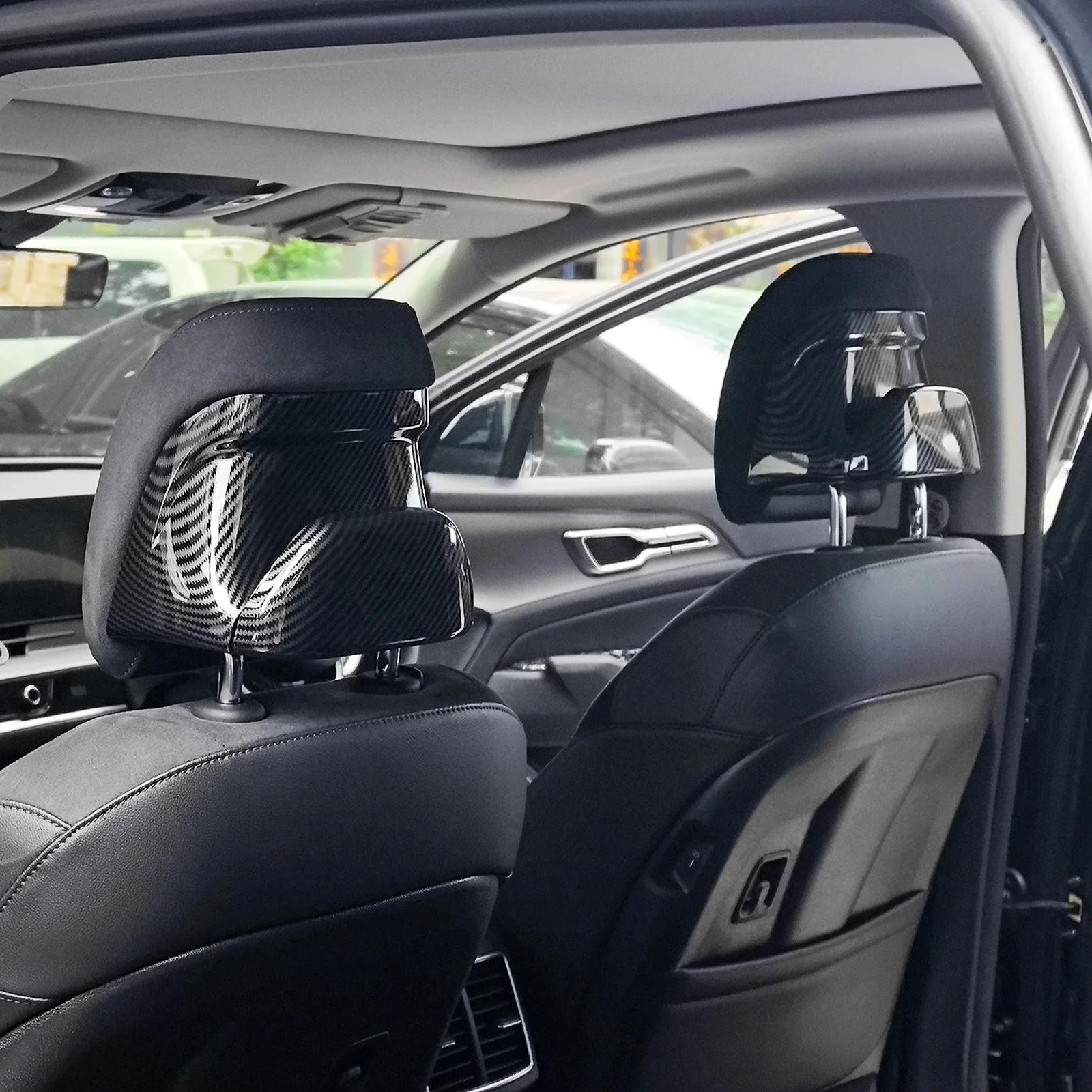 

For Kia Sportage NQ5 2022 2023 4PCS Front Seat Headrests ABS Decoration Protective Cover Interior Trim Accessories