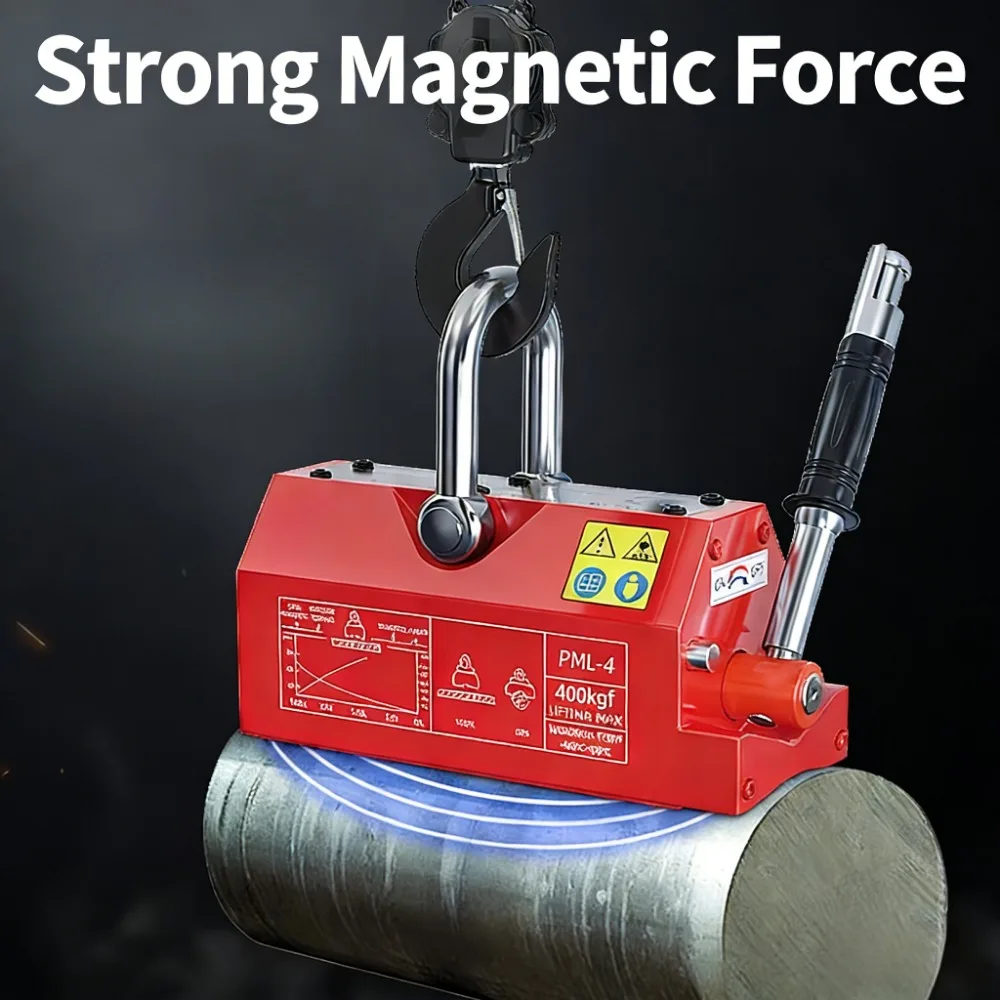 1-3Tons Heavy Duty Round Steel Pipe Lifting Magnet New Condition Permanent Magnetic Lifter Crane for Steel Pipes