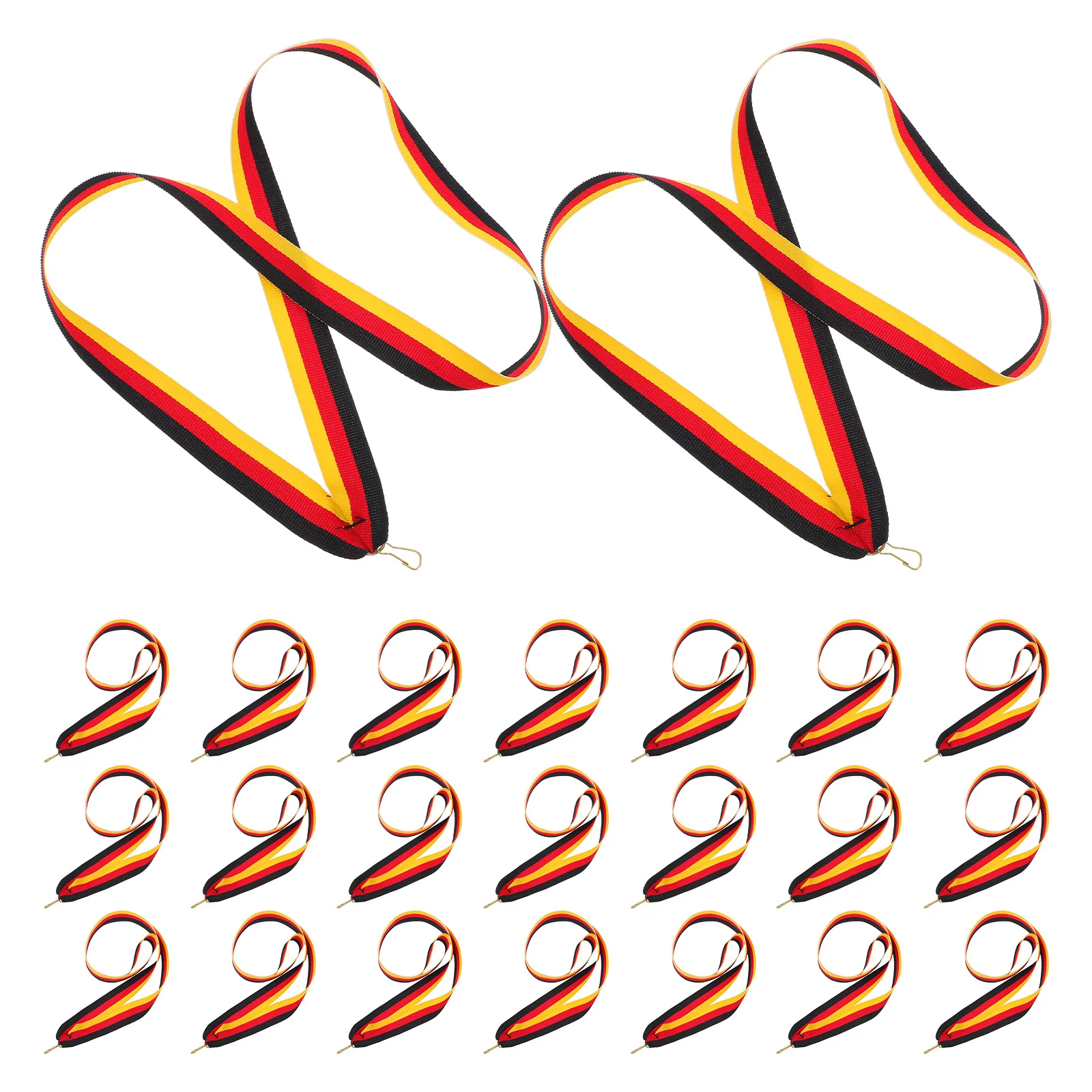 

30pcs Award Medal Lanyard Durable Polyester Neck Straps For Medals Metal Clip Safety Release Sports School Competition