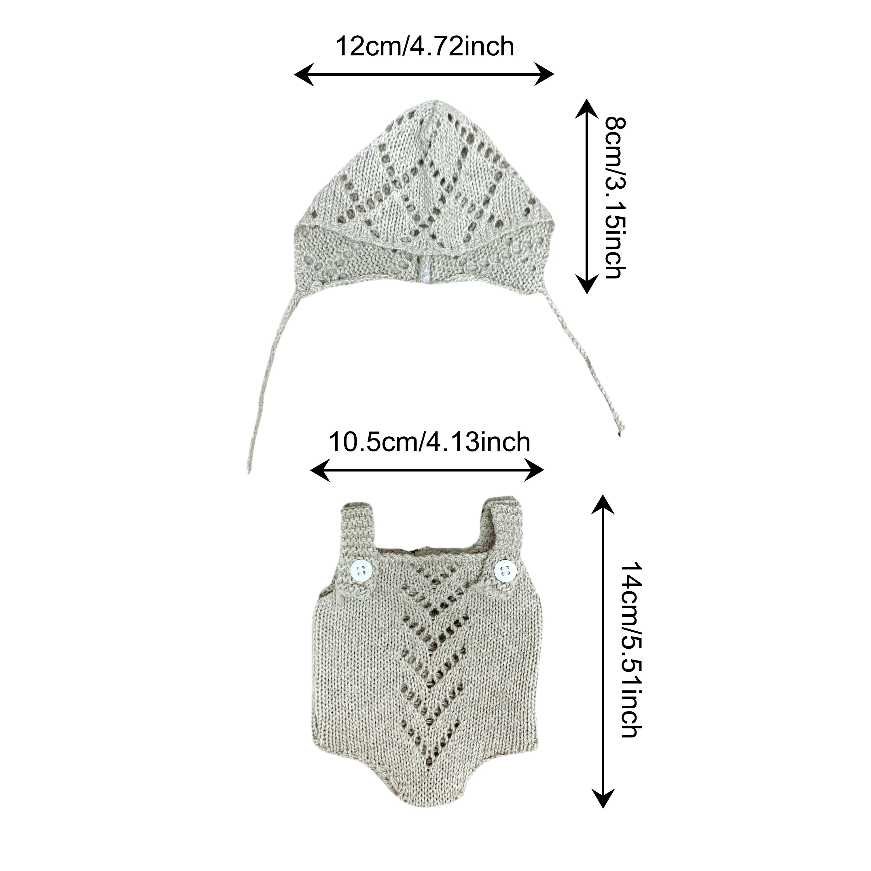 Multi colored sweater set suitable for 10-12 inch silicone dolls, doll clothing accessories, 7 Colors Cutest Sweater Outfits