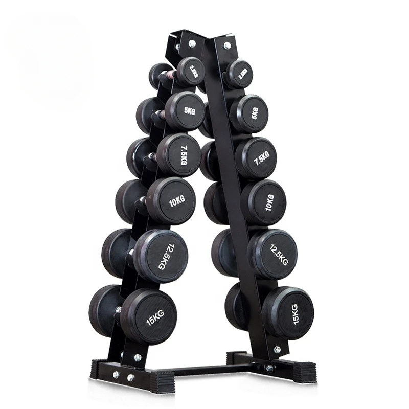 New Design 6 Tier Steel Dumbbell Rack 800 Pounds Weight Capacity Weight Storage Stand for Dumbbell Set