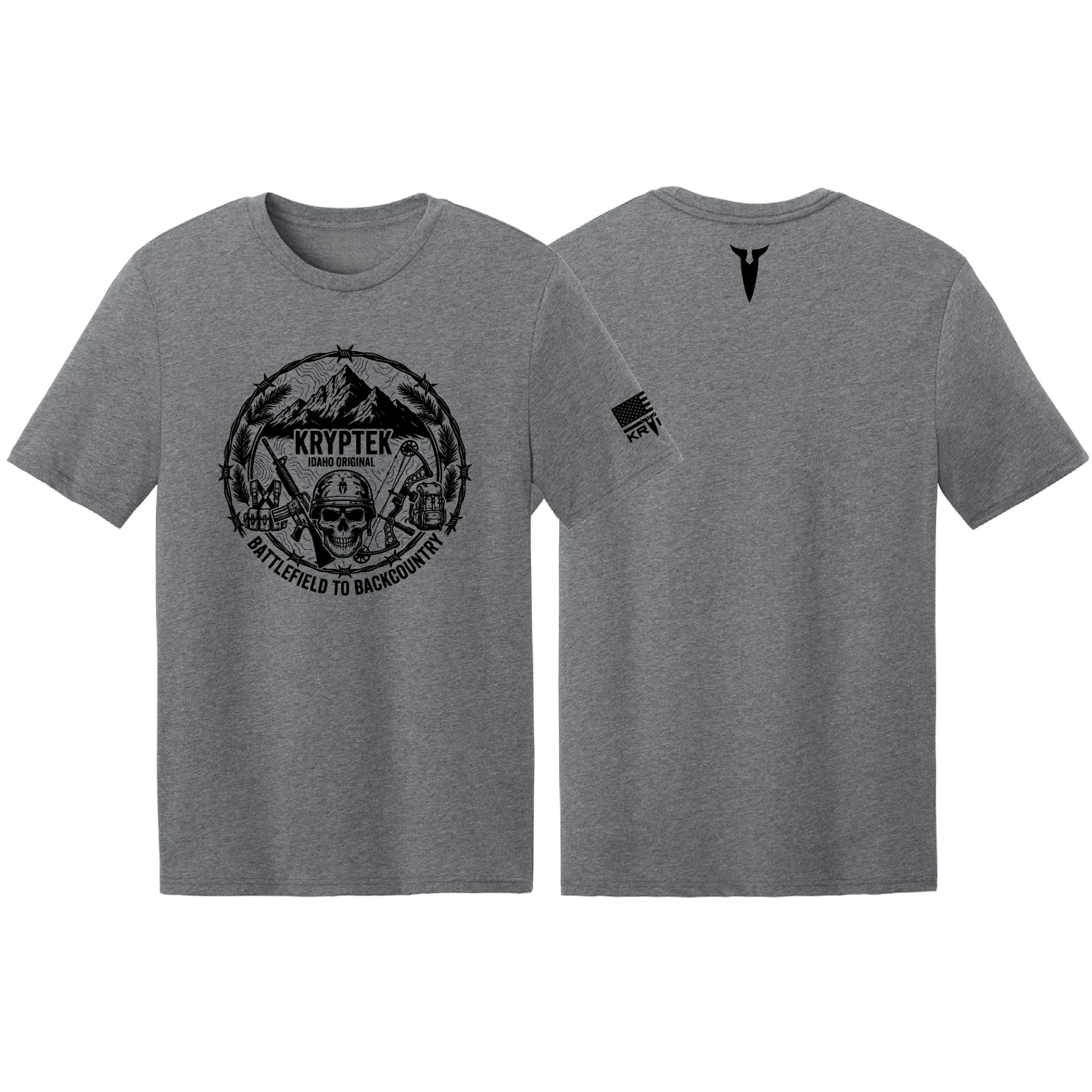 Retro Military Skull Infantry Weapon Military Tactical Graphic Tee Cotton Mens Womens T-Shirt Summer Outdoor Casual Top
