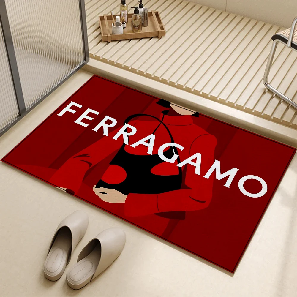 Ferragamos Floor Mat for Kitchen Carpet for Bathroom Exterior Entrance Carpet Front Door Mat Outdoor Custom Things to the Room