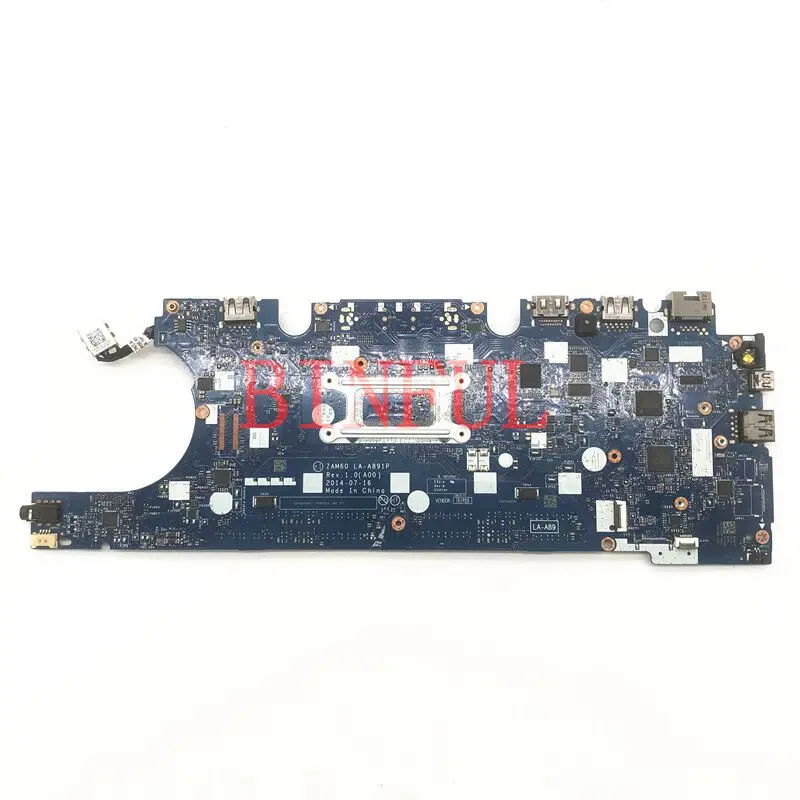 CN-07YH0R 07YH0R 7YH0R Mainboard For Dell E5250 Laptop Motherboard With SR23Y I5-5200U CPU ZAM60 LA-A891P 100% Fully Tested Good