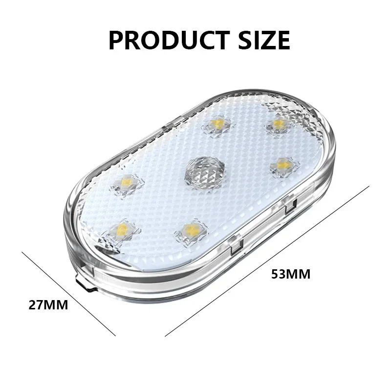 1/2/4 قطعة LED اللمس ضوء سيارة صغيرة الإضاءة الداخلية USB قابلة للشحن السيارات سقف السقف مصابيح القراءة جو الديكور مصباح