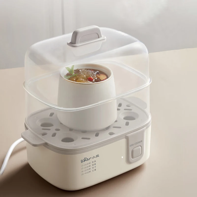 Smart Egg Steamer And Boiler Dual-Layer for Perfect Eggs And Egg Custard Auto Shutoff Energy-Saving Easy to Clean for Families