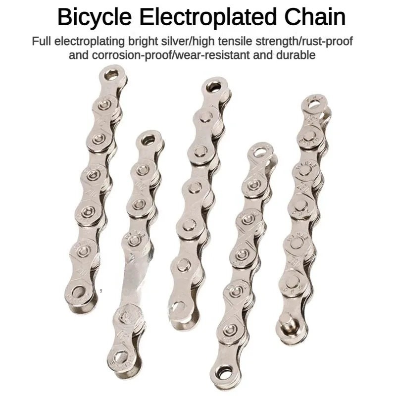 Mountain Bike Chain 8-speed 9 10 11 Speed Road Bike 21 24 27 30S Speed Variable Speed Chain Equipment Bike Accessories