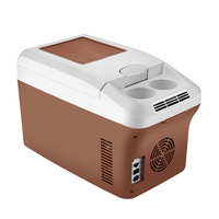 Factory Supply 12v 220v Small Freezer Car Fridge Portable Refrigerator 15L Car Fridge Camp Fridge Freezer with LED Display
