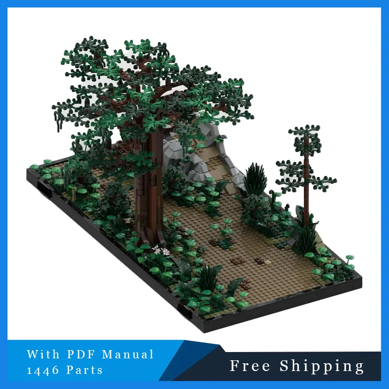 1446 PCS MOC Star Battle Series Forest Versus Scena Modulare Building Blocks Modello Set Bambini Assemblaggio Display Festival Regali Giocattoli
