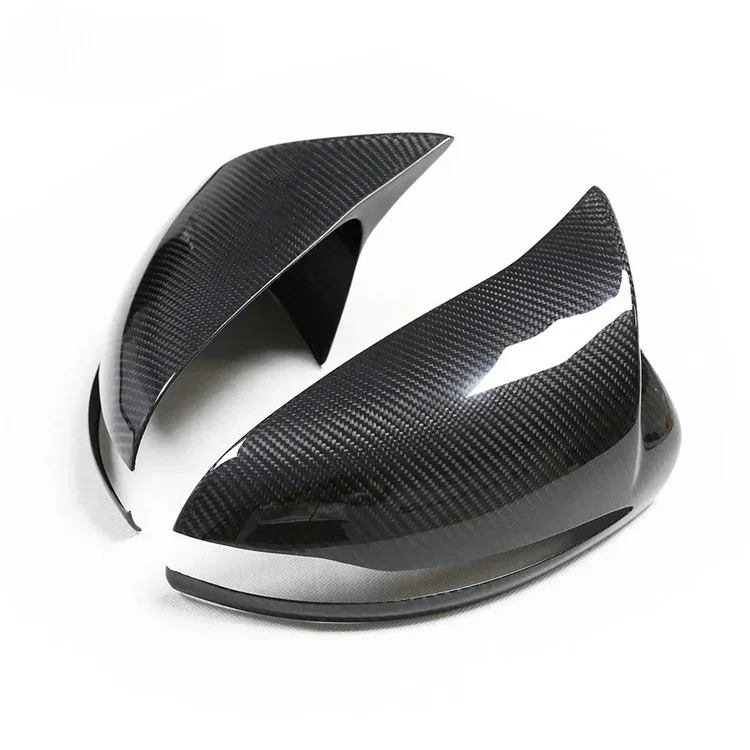 

New Car Rearview Mirror Housing Suitable for Mercedes Benz B Class AMG GT C300 Dry Carbon Fiber Horn Patch Rearview Mirror Cover