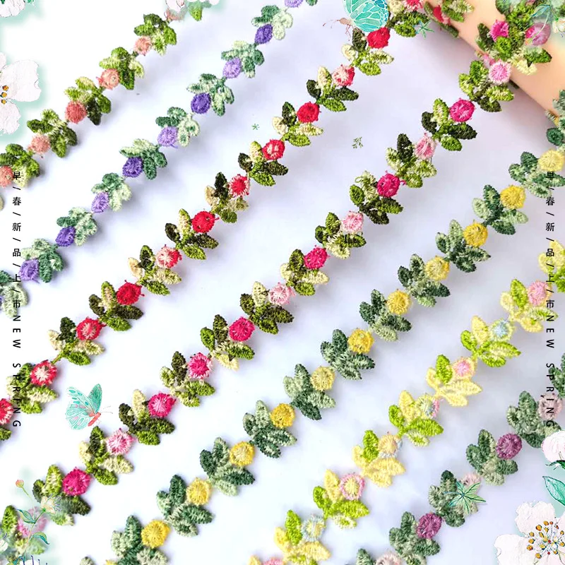 

30Yards Water Soluble Floral Lace Trim Sewing On Ribbons Dresses Neckline Garment Decor Clothes Accessories DIY