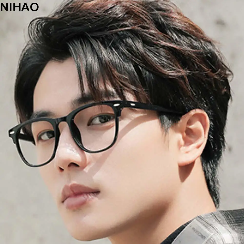 

PC Anti Blu-ray Glasses Resin Costume Accessory Black Business Glasses Lightweight Waterproof Transparent Reading Eyewear