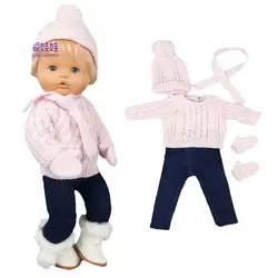 Doll clothes Sweater Ropa Y Su Hermanita 40 Cm Baby Dolls Clothes Hat set Child Gift