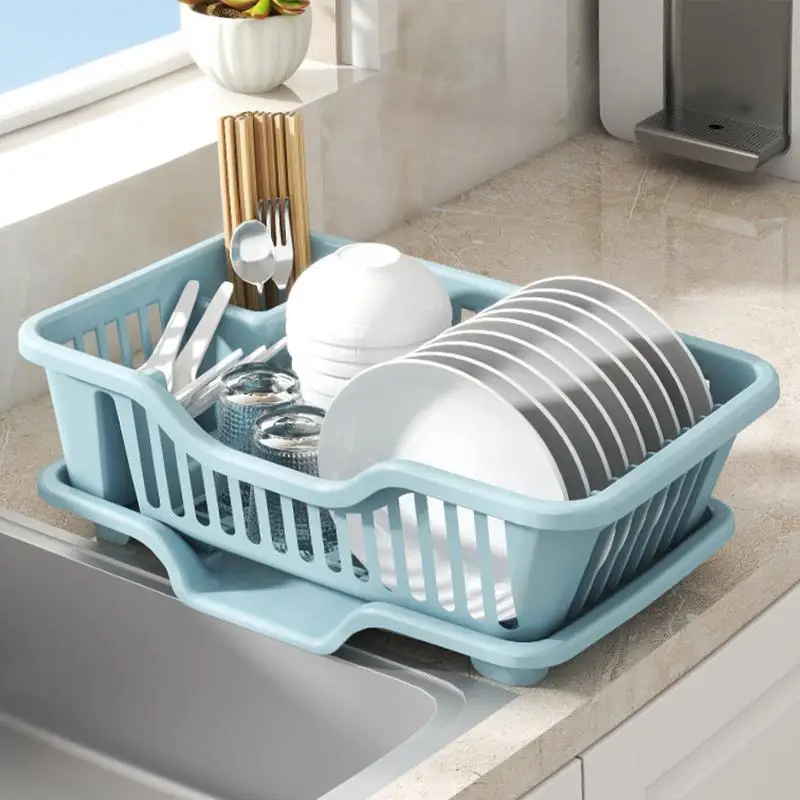 

Dish Drainer Cutlery Holder Dish Drainer Counter Dish Rack Kitchen Organizers Storage Rack Stylish Tableware Draining Rack For