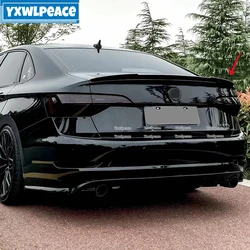 Dla Volkswagen VW Jetta MK7 2019 2020 2021 2022 2023 ABS czarny błyszczący/karbonowy kolor tylnego Spoiler szyby bagażnika zestaw akcesoriów