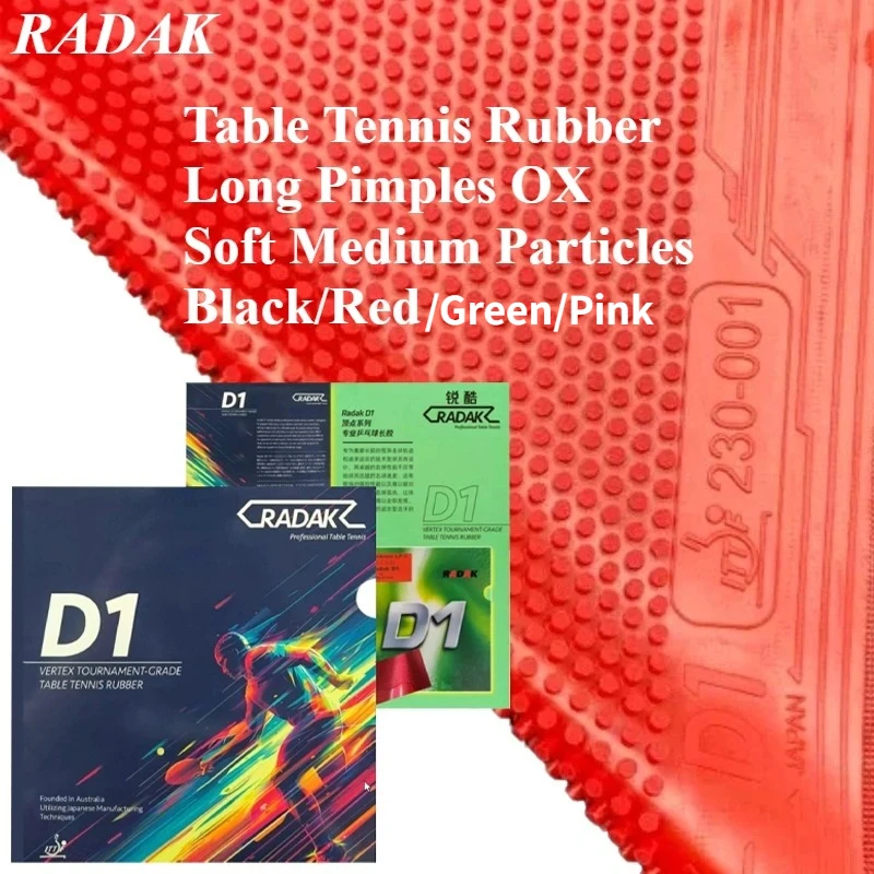 RADAK D1 OX Tafeltennisrubber - Table Tennis Rubber Anti Spin recensie en prijs
