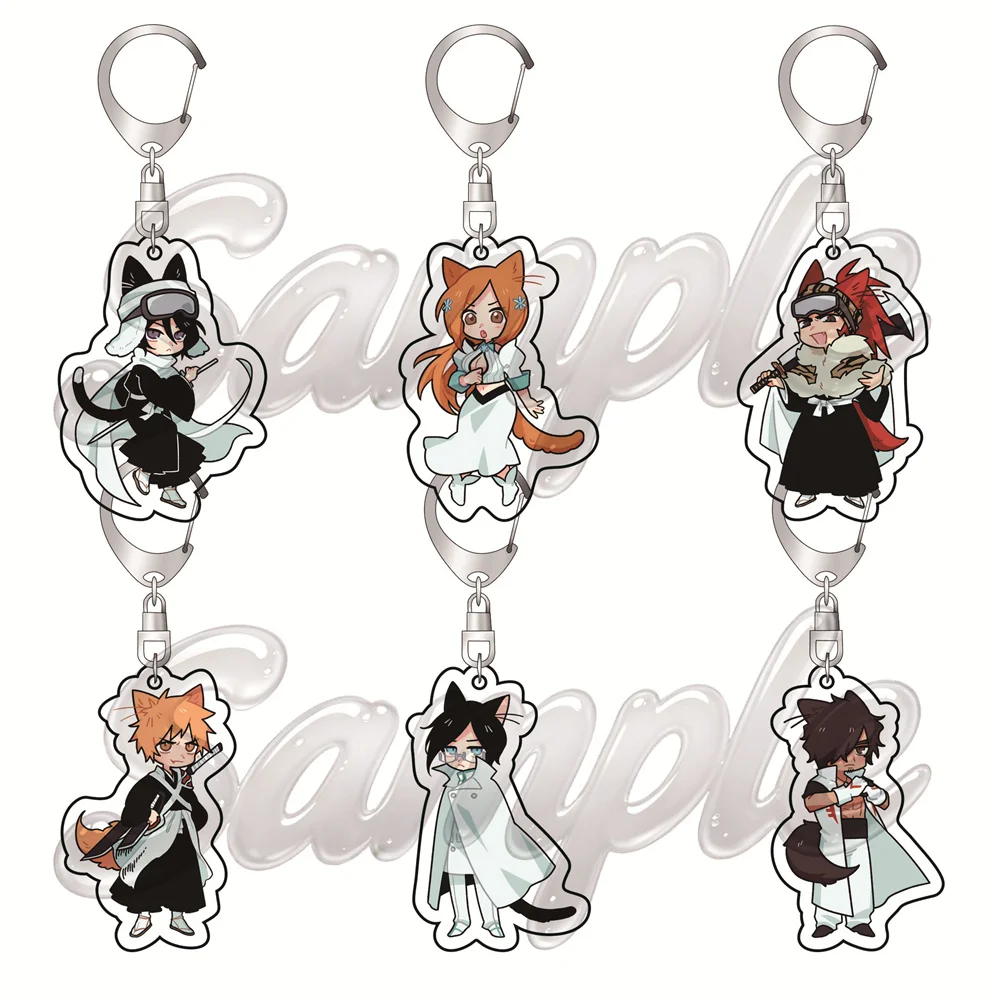 Anime Bleach: Thousand-Year Blood War 6cm Acrylic Keyrings Backpack Decorations Accessories Decor Gifts Exquisite Products