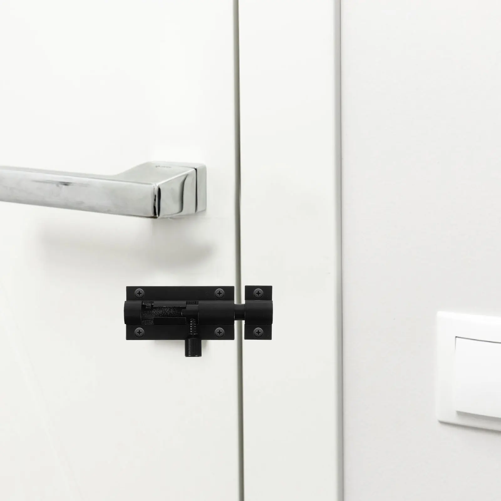 

2pcs Barn Door Lock Slide Bolt Latch Gate Hardware Door Slide Latch For Home Toilet Bar Bathroom Gate Durable Sturdy Easy