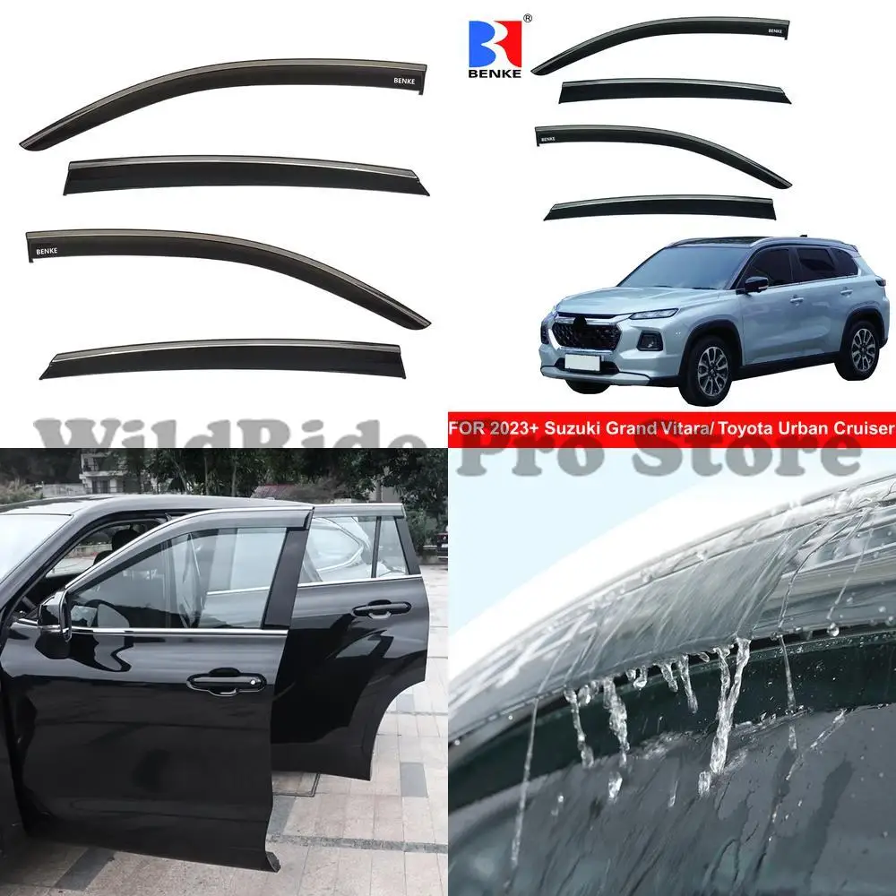 

1 set Suzuki Vitara 2022 car window sun visor rain guard wind deflector sunshade injection shade