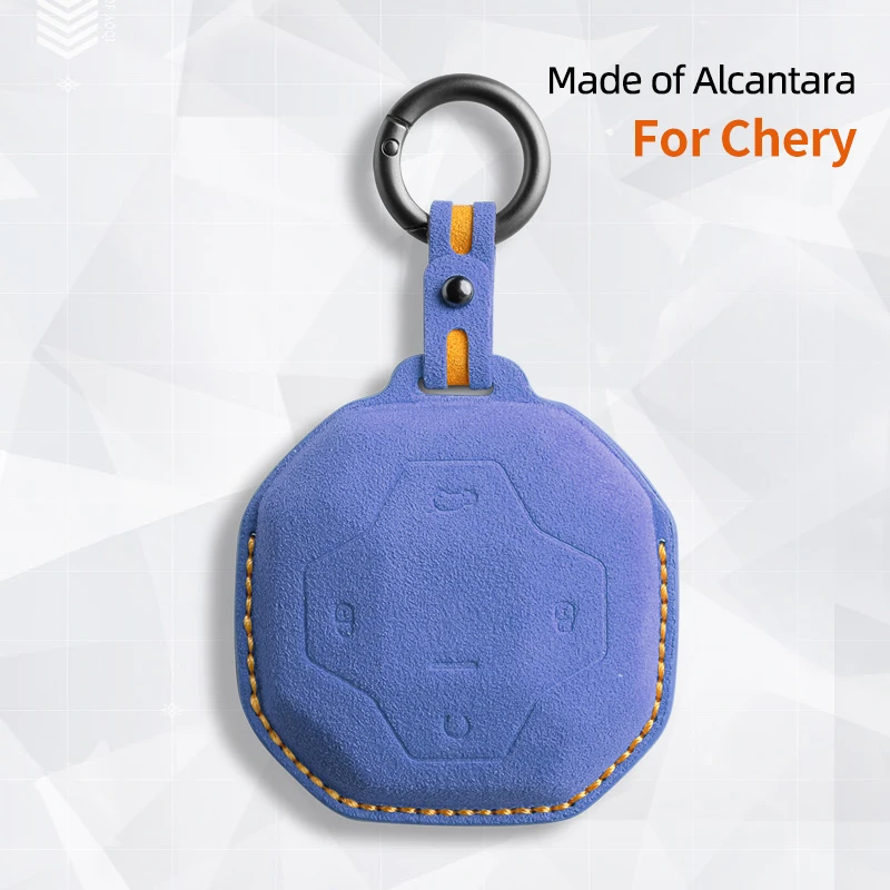 Car key protection shell suede For For Chery Jetour Traveler 2023 2024  auto key case cover accessories