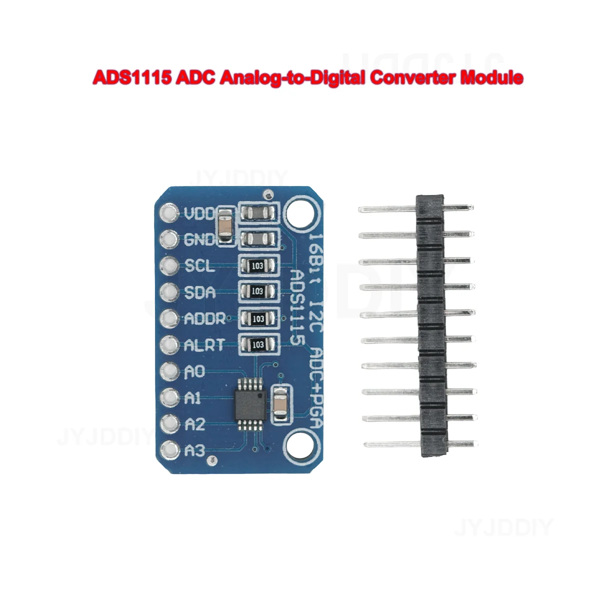 Fotografia: Módulo conversor analógico para digital ads1115 adc com amplificador de ganho programável 16 bits i2c 2.0v para 5.5v para arduino raspberry pi
