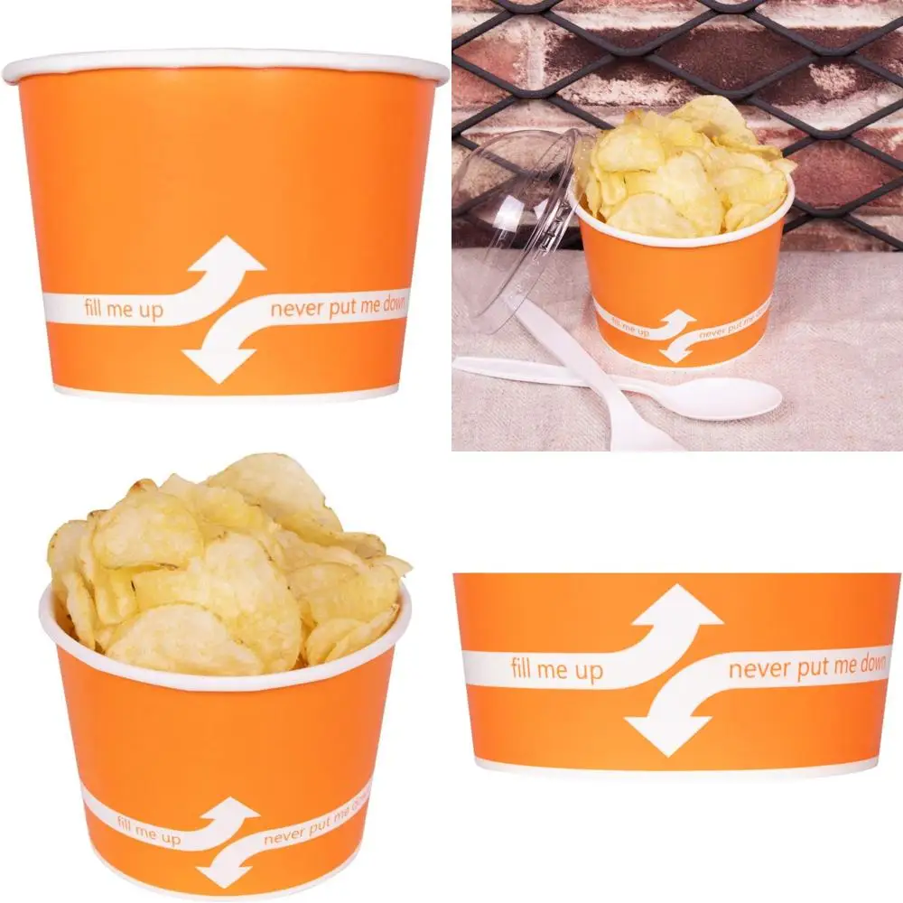 

Бумажные стаканчики для мороженого и суповые миски — 12 унций, 1000 шт., подходят для горячей/холодной еды, отлично подходят для супа, мороженого, гелято, йогурта, закусок