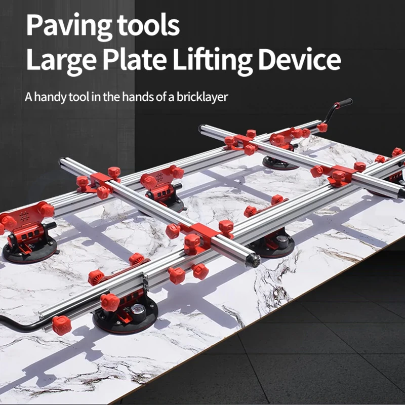 Electric Vacuum Suction Cup Lifting Device For Large Ceramic Tile Lifting Glass Stone And Rock Plate Lifting Frame Handling Tool