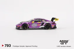 (Pre-order) MINI GT 1:64 GT3 R #27 HubAuto Racing  2023 Purple LHD Diecast Model Car