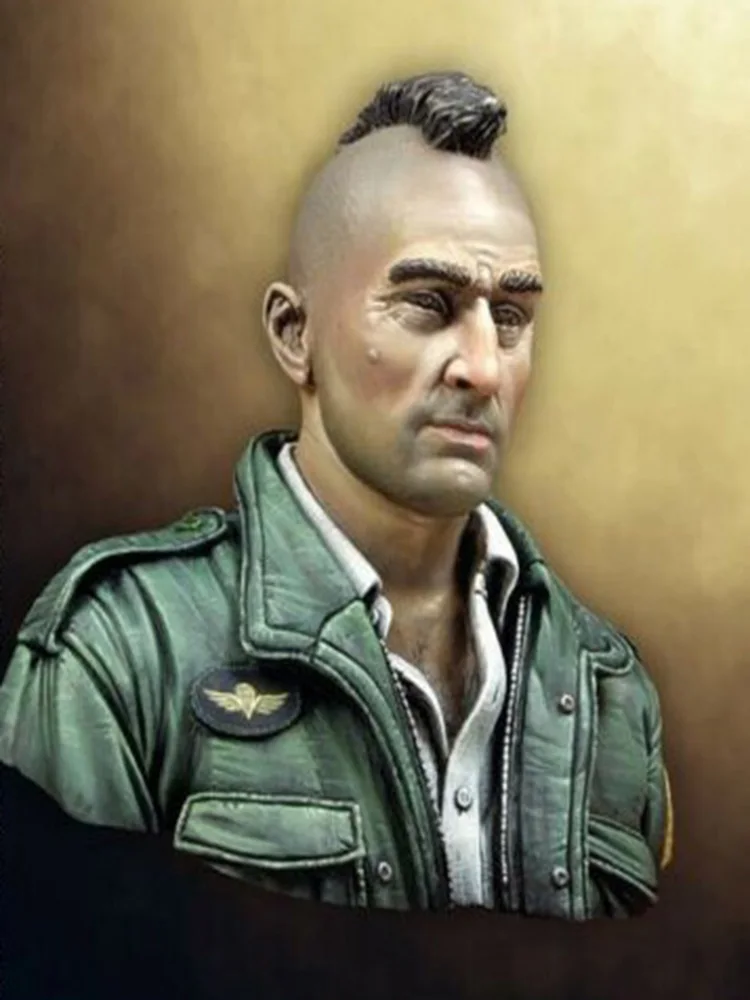 

Unassambled 1/10 ancient Taxi Driver bust (NO BASE ) Resin figure miniature model kits Unpainted