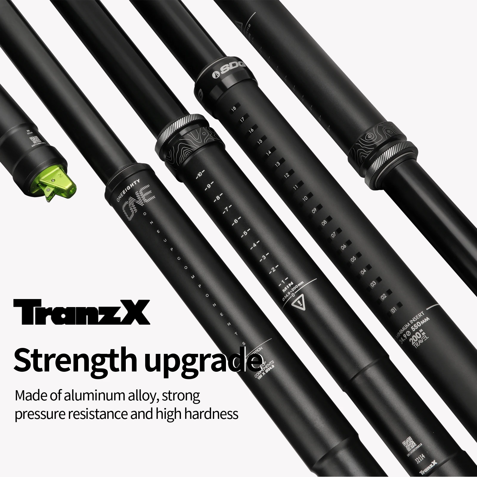 34.9mm DH Cycling Bicycle Seatpost For MTB Internal External Handle Wire Control 150//200mm Stroke Lifting Hydraulic Seat Tube