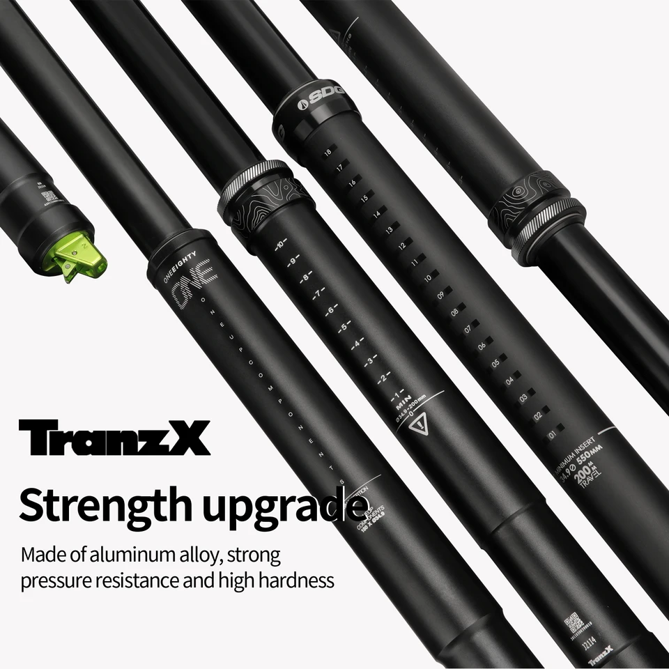 シートポスト TranzX 34.9mm サイクリング シートポスト 556mm
