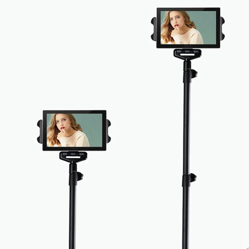 Portable Tripod,Extendable Tripod Support Mount Height Adjustable 20 To 60 Inch For All 4.7-12.9 Inch Tablets And Phone