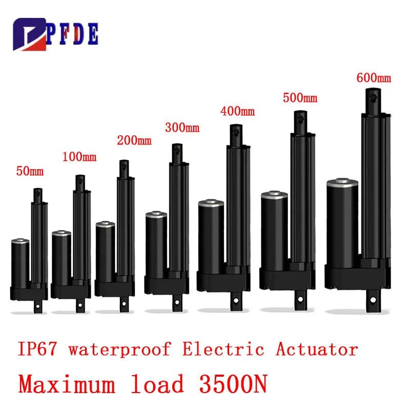 Industrial Heavy Duty Linear Actuator with IP67 Waterproof 3500N Built-in Limit Switch Push Rod for Electric Lifting System