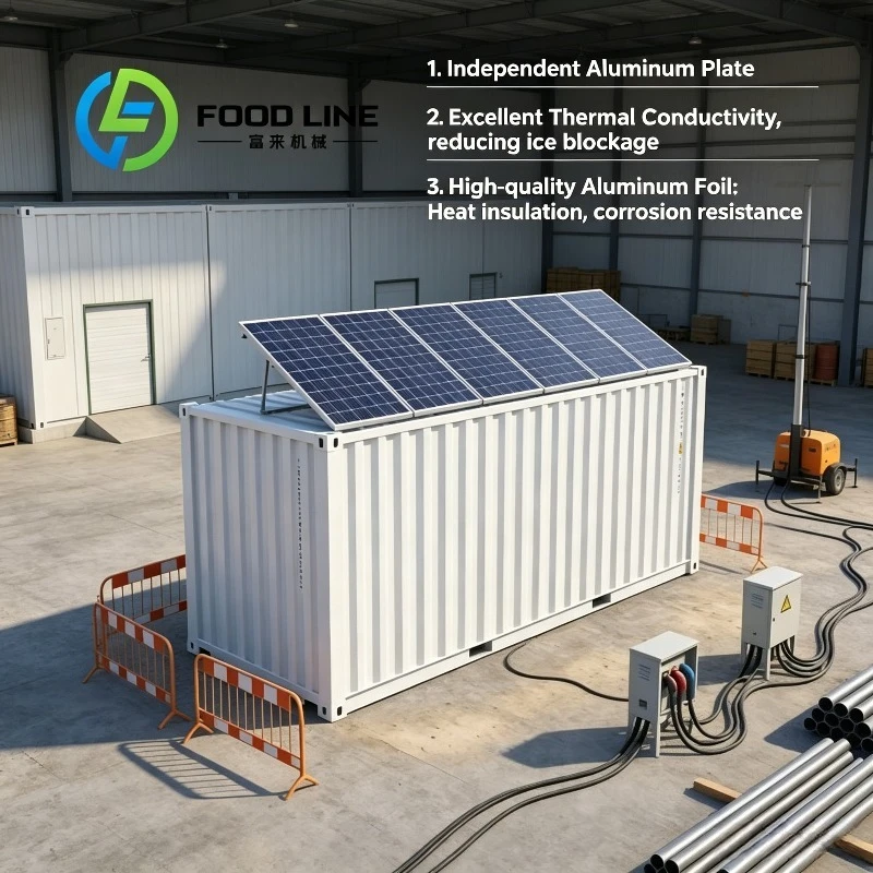 40ft Industrial Solar Container Cold Room Harness Renewable Solar Source To Lower Long Term Operation Expense For Aquatic Plants