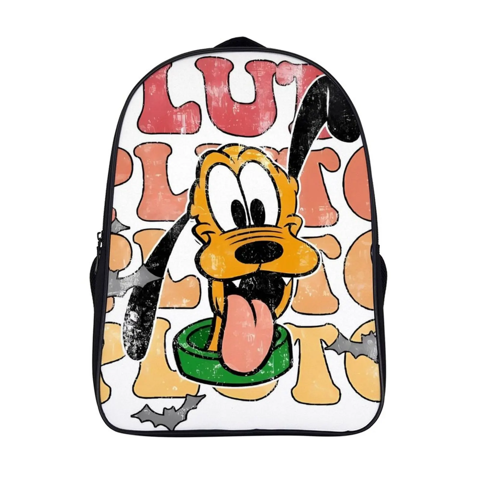 

Cartoon Disney Pluto Fashion Student's Backpack School Bag 16 Inch 2 Compartment Backpack Student Schoolbag