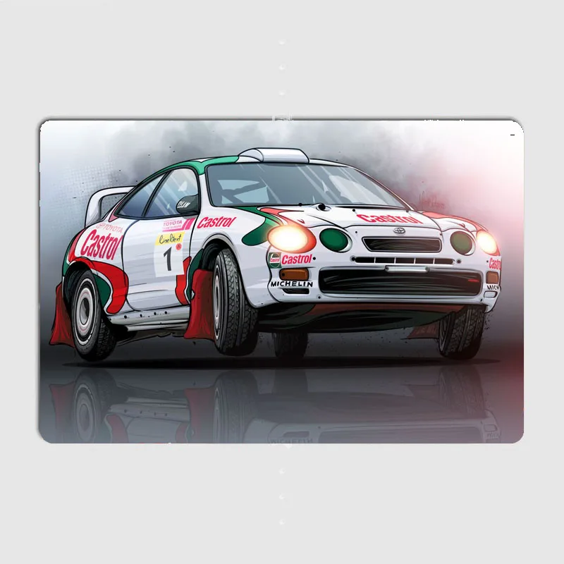 World Rally Championship Celica GTFour ST205 Posters Metal Plaque Poster Home Decorations Classic Tin Sign Room Decor Wall