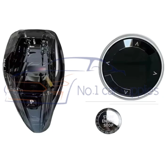 Auto crystal shift lever for body kit three-piece shift knob