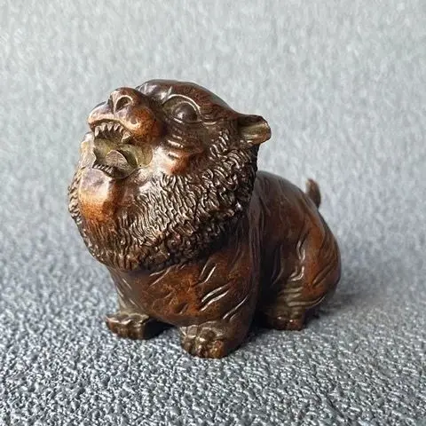 

Popular retro nostalgic old copper tiger tea pet ornaments desk tea table copper ornaments bronze collection