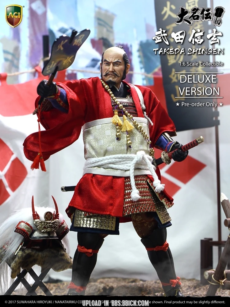 ACI Toys x Suwahara Japanese Samurai Tokyo eda Shingen Deluxe Ver 1/6 Action Figure, Action Figure